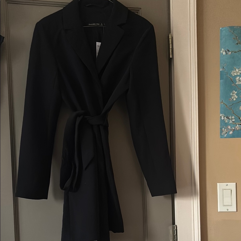 Elegant Black Belted Blazer